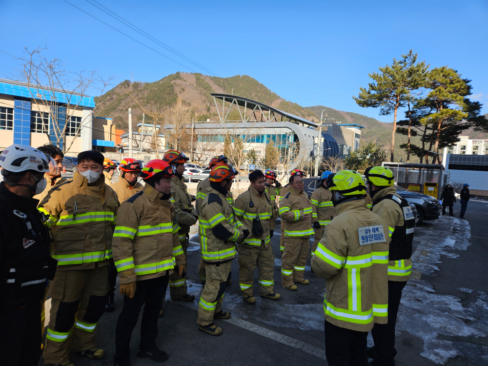 (태백소방서 , 태백소방서, 타위빌 화재 대응 합동훈련) 관련사진1.jpg