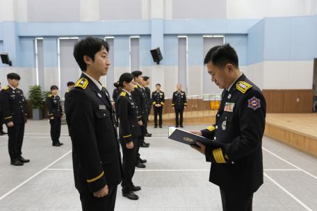 강릉소방서, 신규임용 소방공무원 임용장 수여식 개최