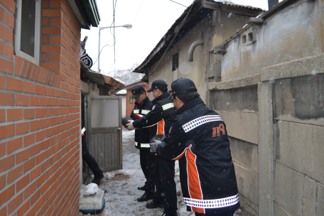 태백소방서 119사랑나눔회 연말 연탄나눔 행사