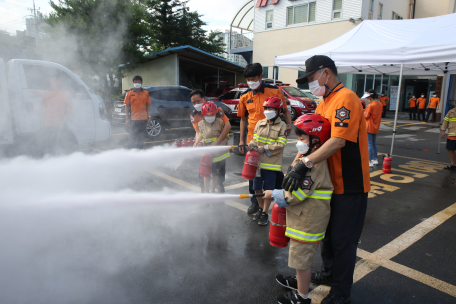 태백소방서, 한국119청소년단 소방안전교육 및 체험 실시