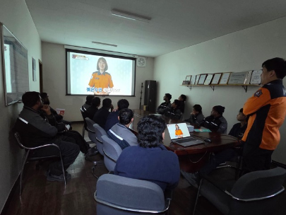 태백소방서, 외국인근로자 소방안전교육 실시