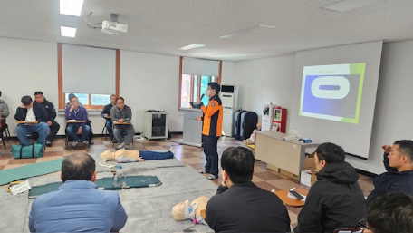 태백소방서, 광산구호대원 대상 응급처치교육 실시